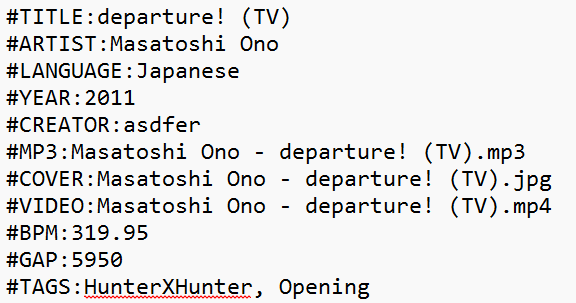 Text file example image